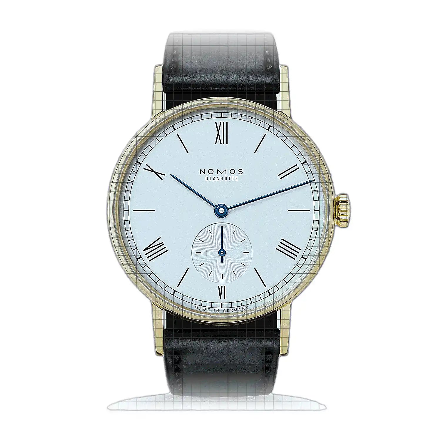 Nomos Glashutte Nomos Ludwig Gold 211 White Dial Yellow gold 35mm Watch