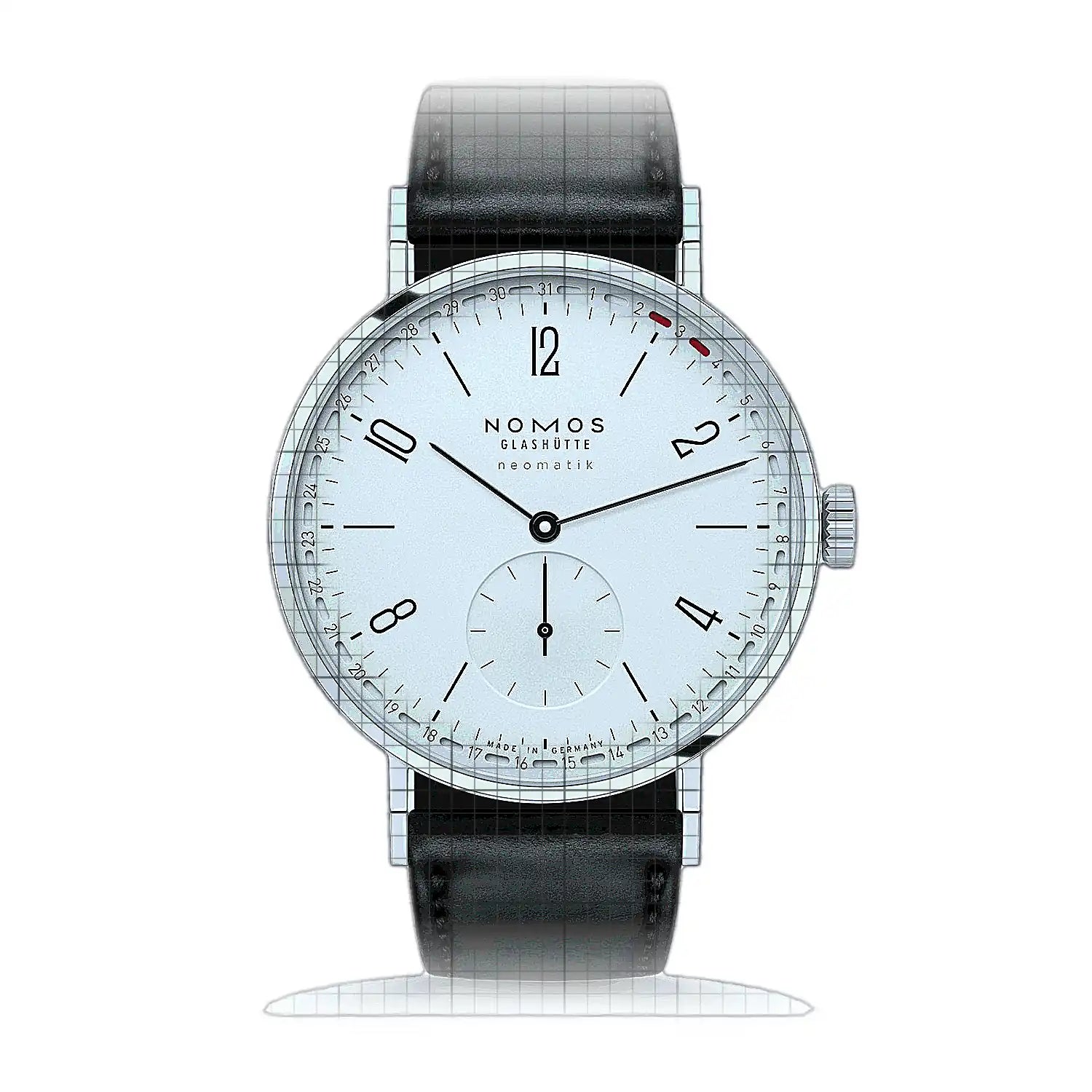 Nomos Glashutte Tangente neomatik 38 Update 147.SB White Dial Stainless steel 38,5mm Watch