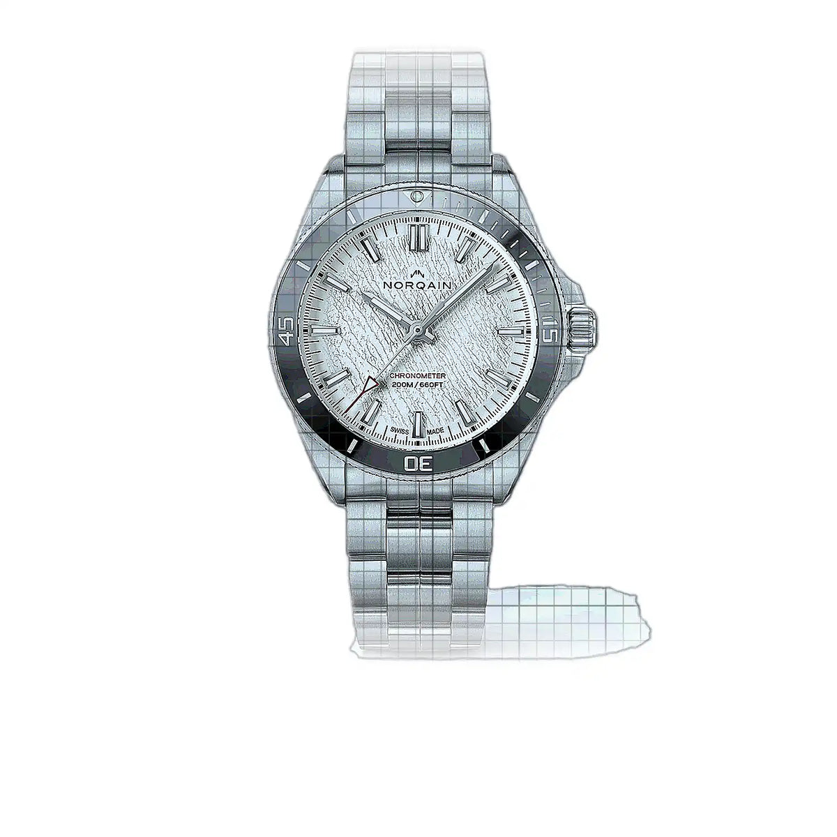 Norqain Adventure N1001.21S07.W01.S02 Weiß Zifferblatt aus Edelstahl 40mm Uhr