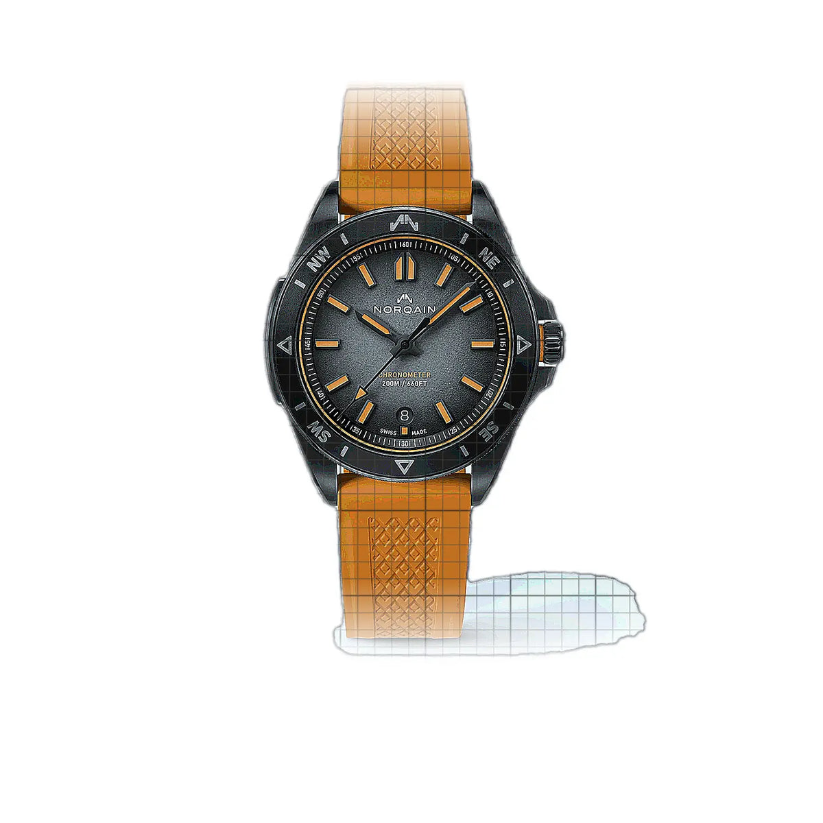 Norqain Adventure N1300.08B01.B01.R02 Schwarz Zifferblatt aus Edelstahl, PVD-beschichtet 40mm Uhr