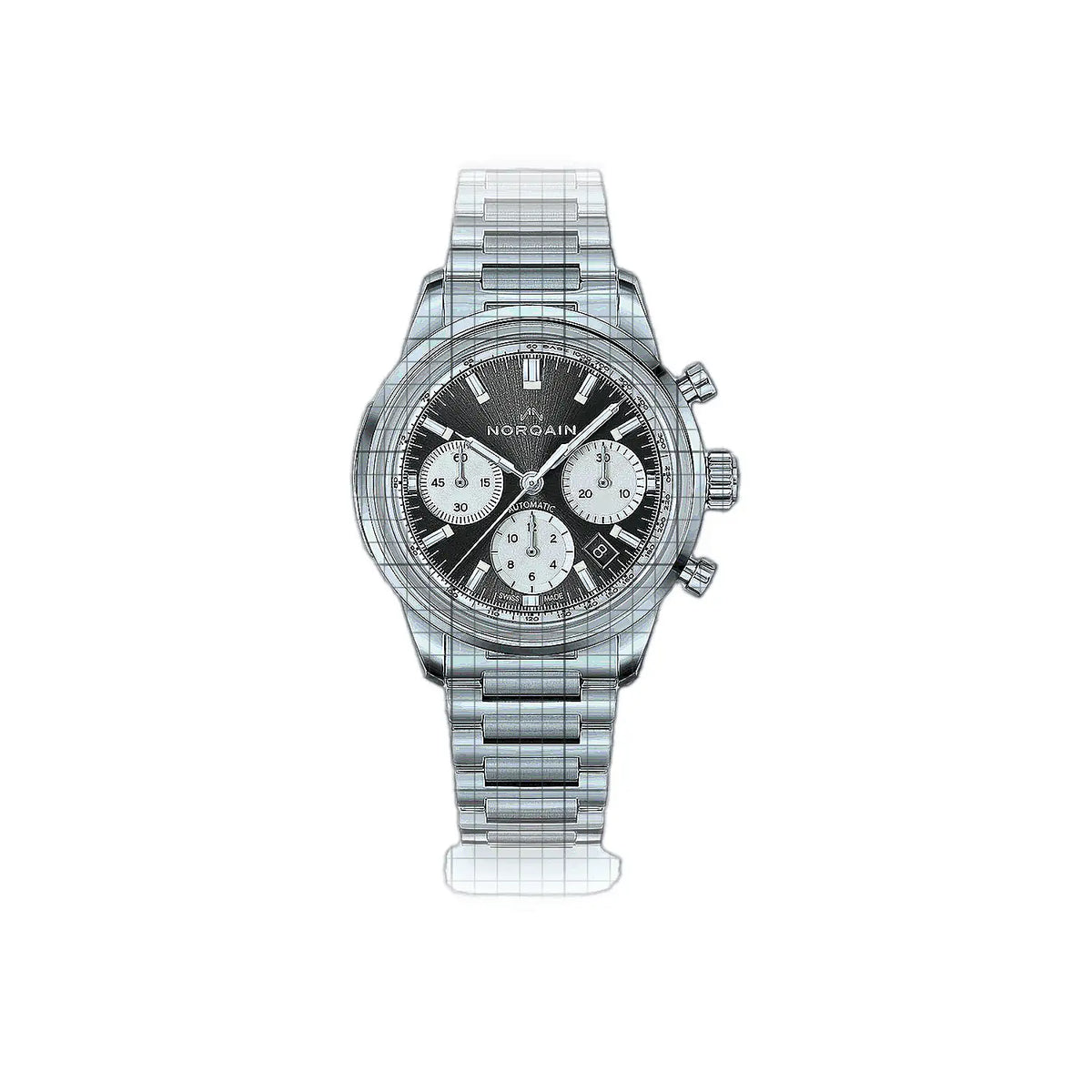 Norqain Freedom N2201.19S01.G01.S01 Grau Zifferblatt aus Edelstahl 40mm Uhr