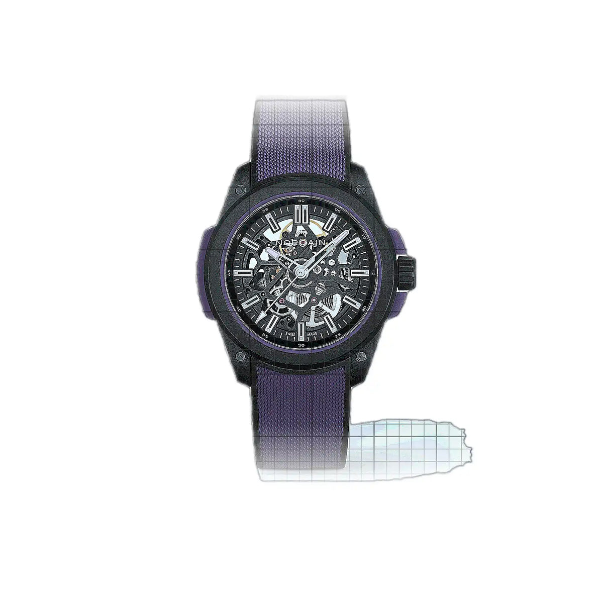 Norqain Independence N3000.07Q26.B23.R01 Horloge met skeletwijzerplaat Norteq 39mm