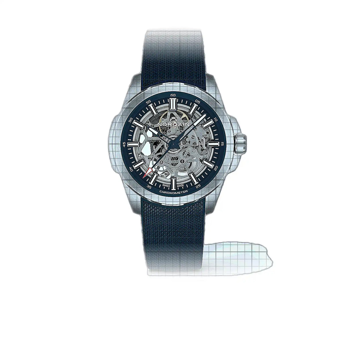 Norqain Independence N3000.07S01.A01.R01 Skelettzifferblatt Edelstahl 42 mm Uhr