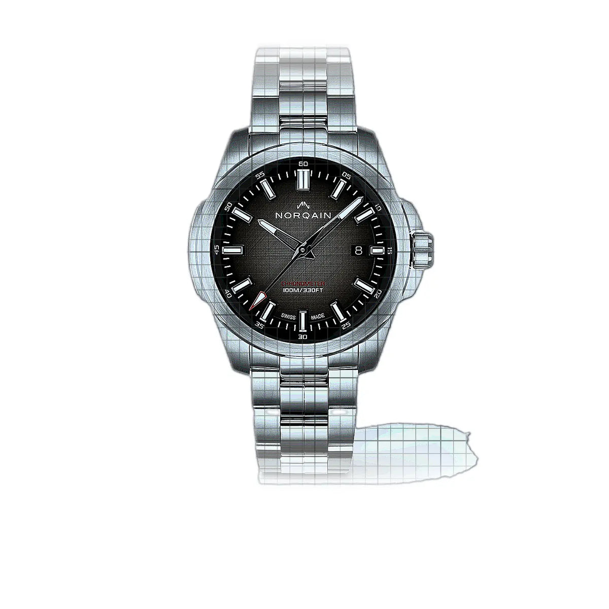 Norqain Independence N3008.08S01.N01.S01 Braun Zifferblatt aus Edelstahl 40mm Uhr
