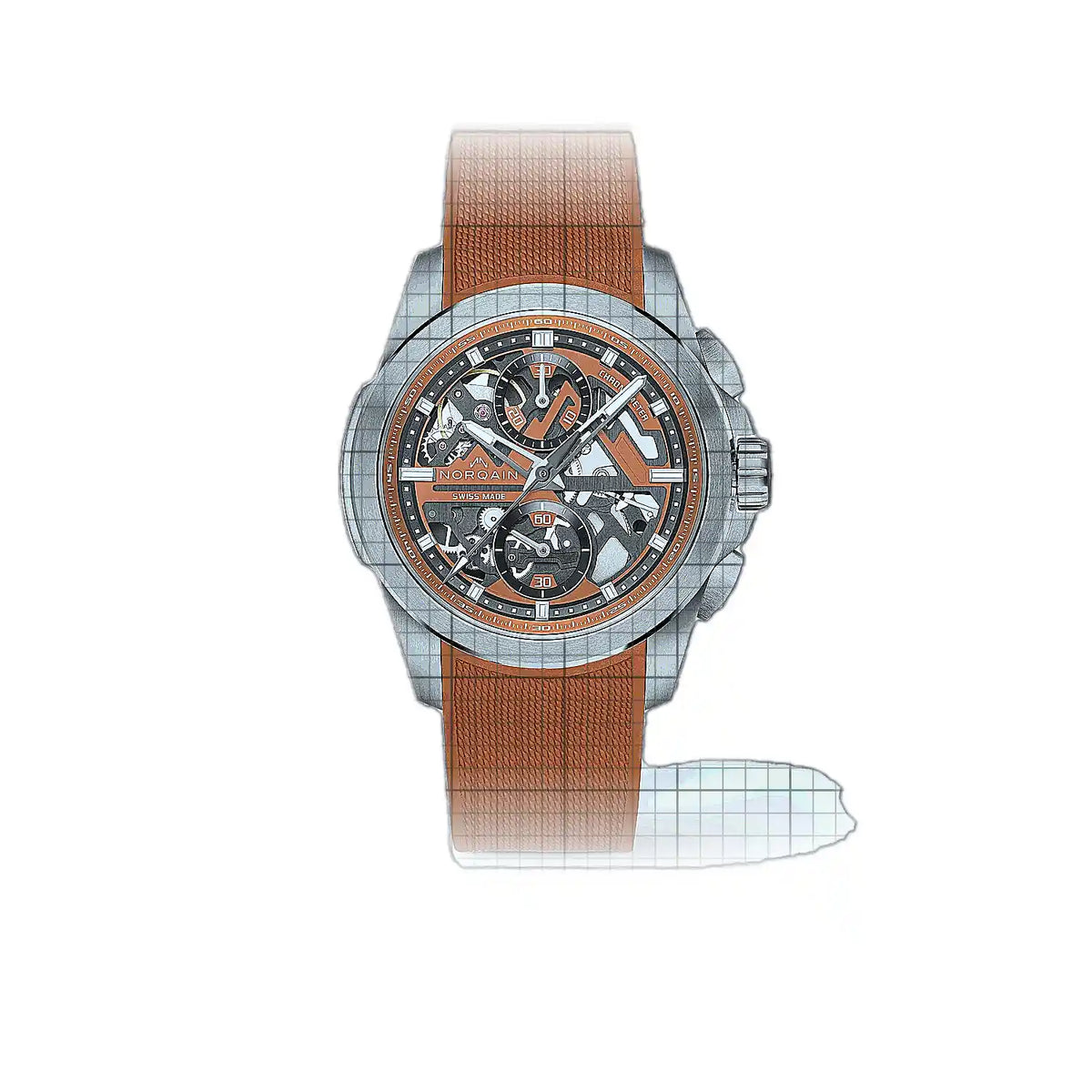 Norqain Independence N3200.40S01.01.R01 Skelettzifferblatt Edelstahl 42 mm Uhr