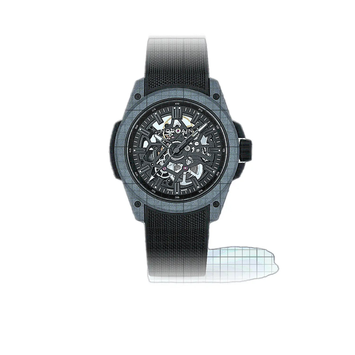 Norqain Wild ONE N3000.07Q42.B18.R01 Horloge met skeletwijzerplaat en Norteq-mechanisme, 42 mm