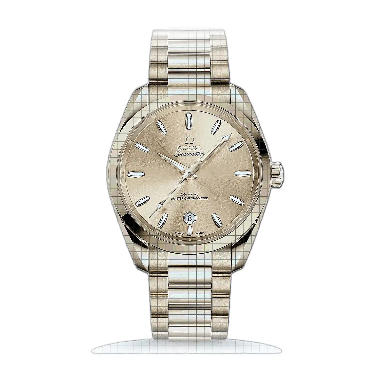 Omega Seamaster Aqua Terra Shades 38 220.50.38.20.08.001 Yellow Dial Yellow gold 38mm Watch