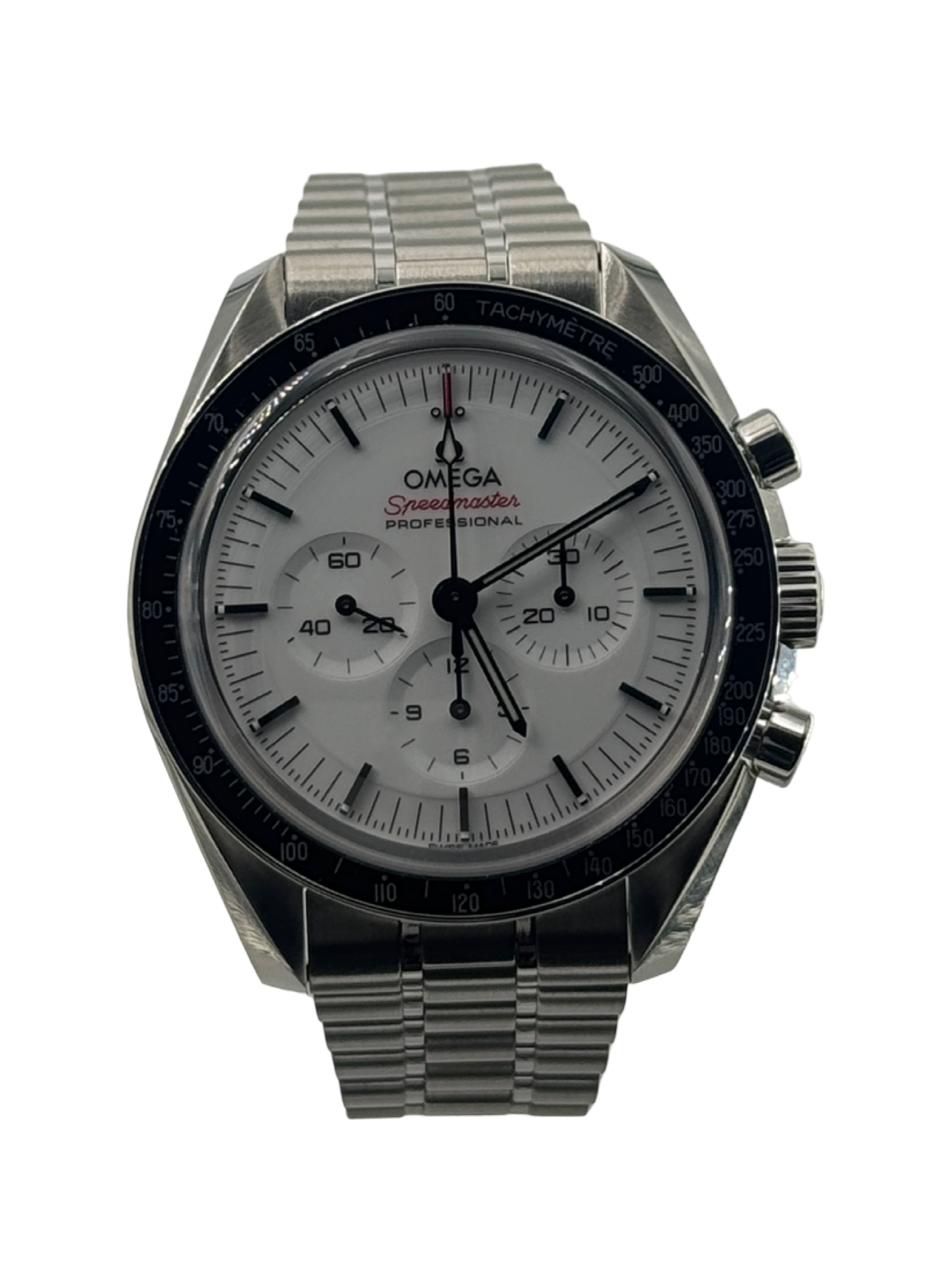 Omega Speedmaster Moonwatch Remontage Manuel Blanc 42 mm