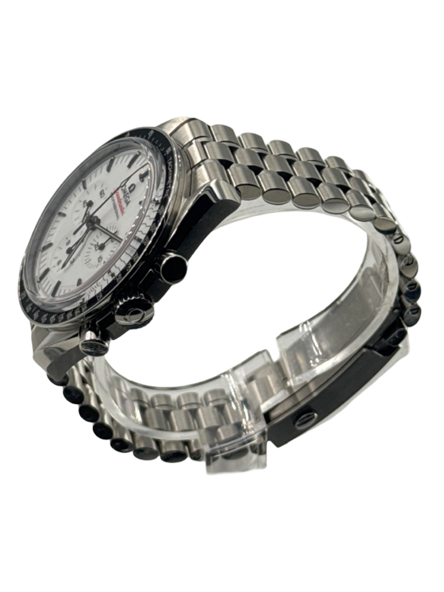 Omega Speedmaster Moonwatch Remontage Manuel Blanc 42 mm