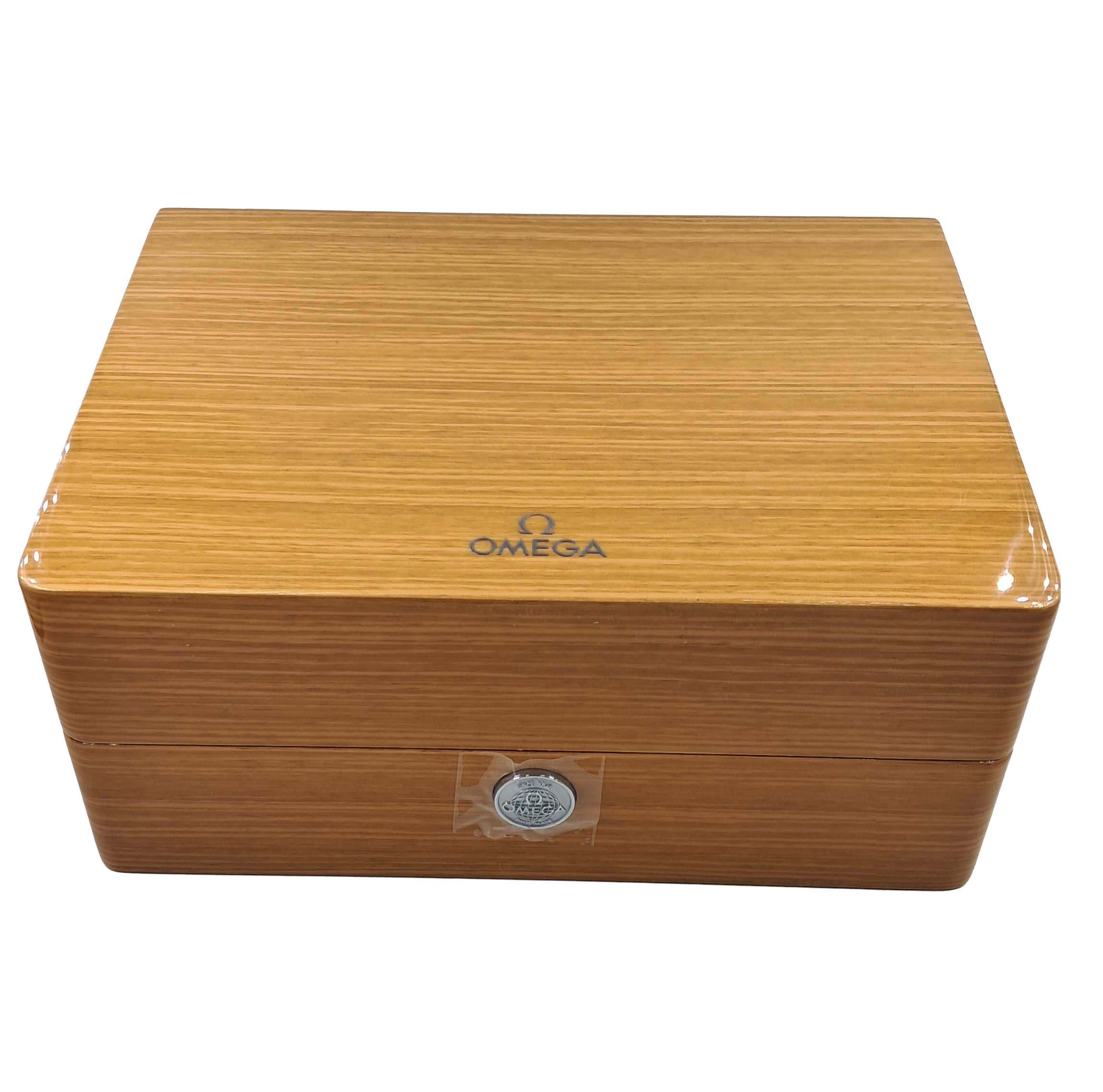 Omega Wooden Watch Box with Pillow and Card holder