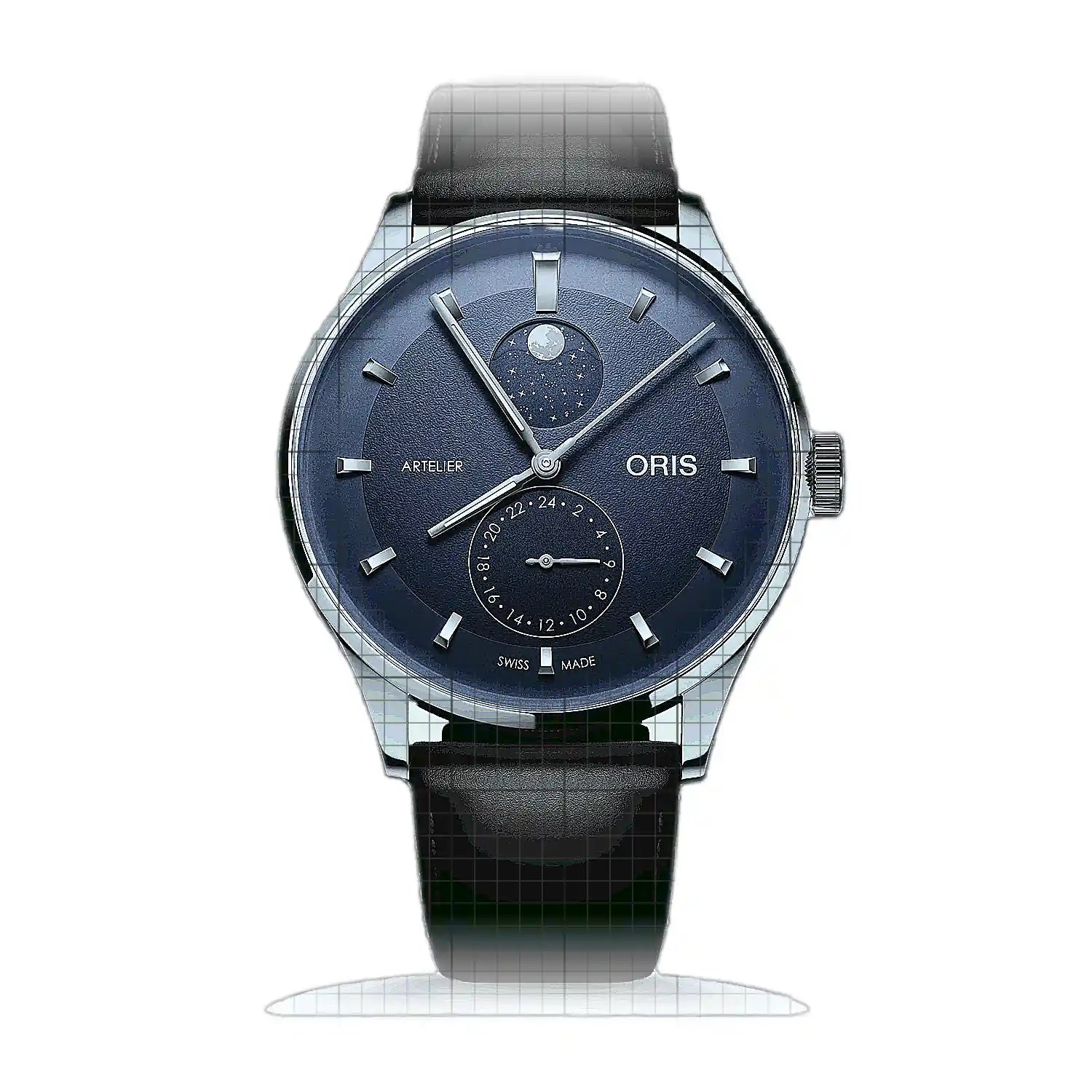 Oris Artelier Complication 01 782 7811 4055-07 6 20 17FC Blue Dial Stainless steel 39,5mm Watch