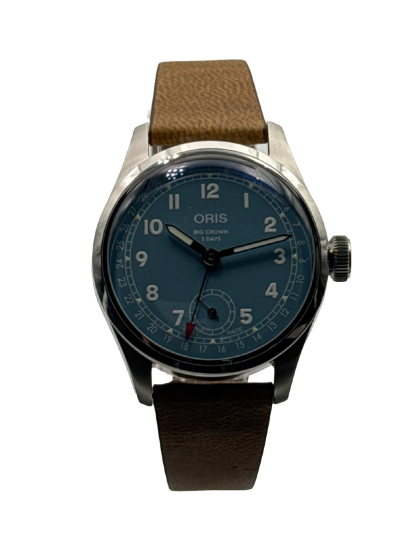 Oris Big Crown Handaufzug Blau 38mm 01 473 7786 4065-07 5 19 22FC