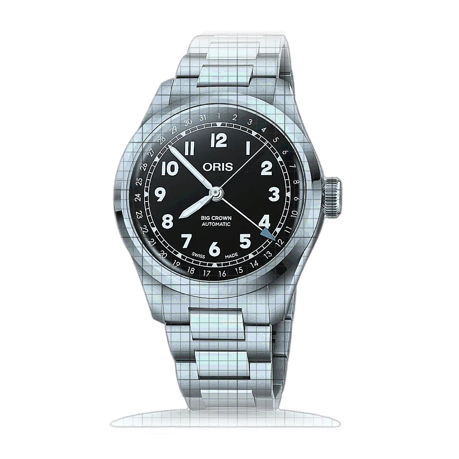 Oris Big Crown Pointer Date 01 754 7798 4064-07 8 20 06 Black Dial Stainless steel 40mm Watch