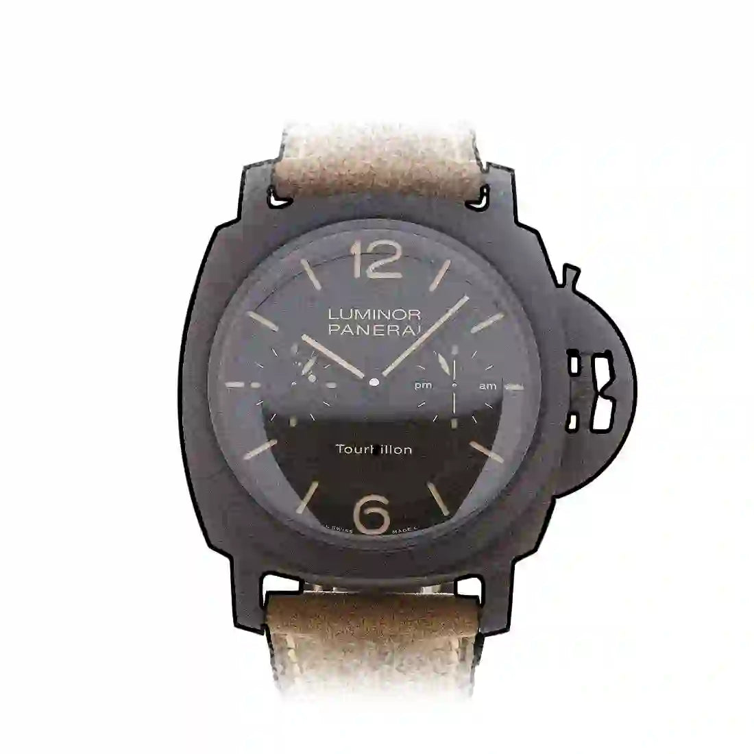 Panerai Luminor Handaufzug Schwarz