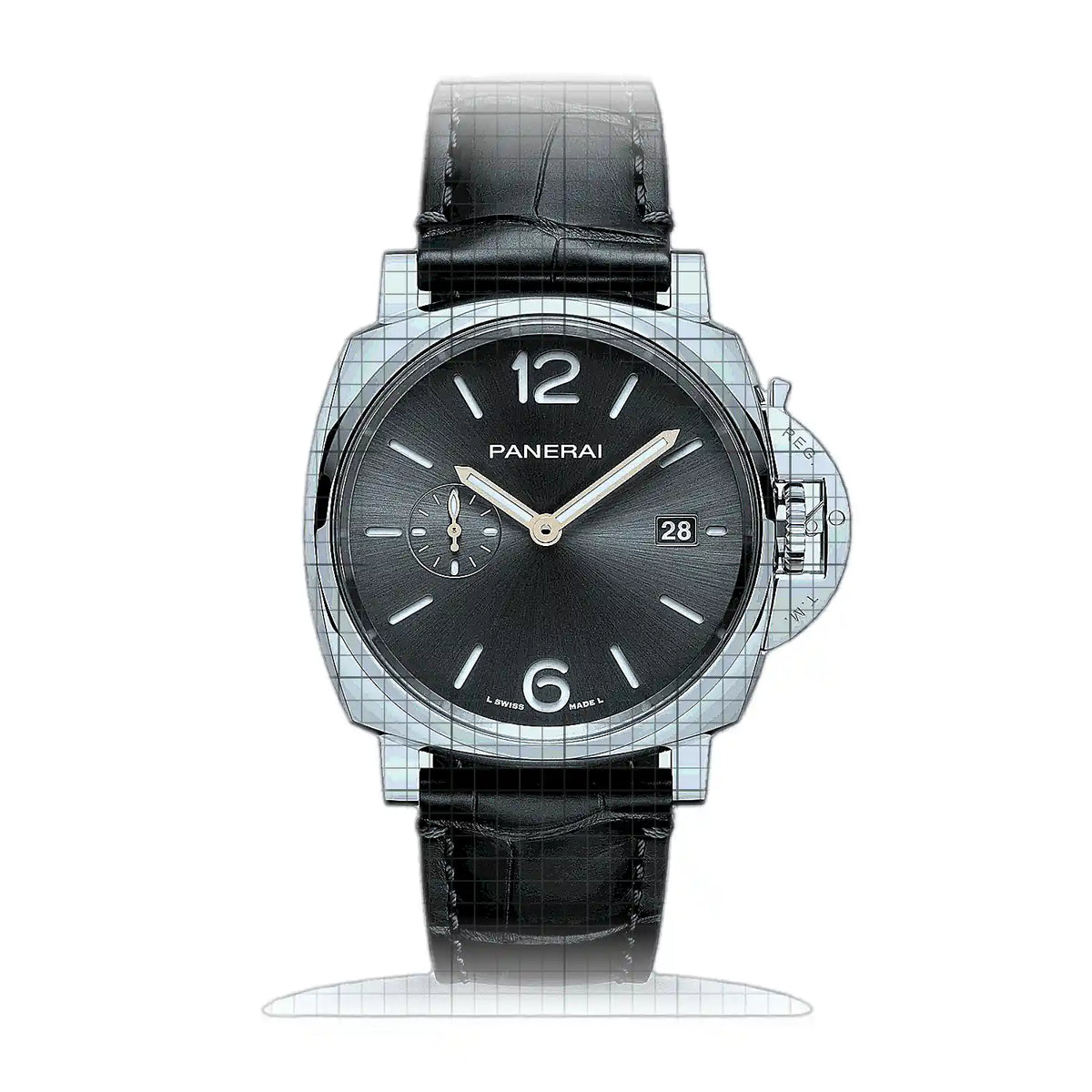 Panerai Luminor PAM01671 Grau Zifferblatt Edelstahl 42 mm Uhr