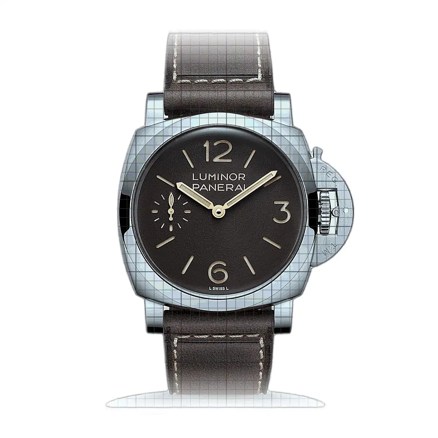 Panerai Luminor PA01731 Black Dial Stainless steel 44mm Watch
