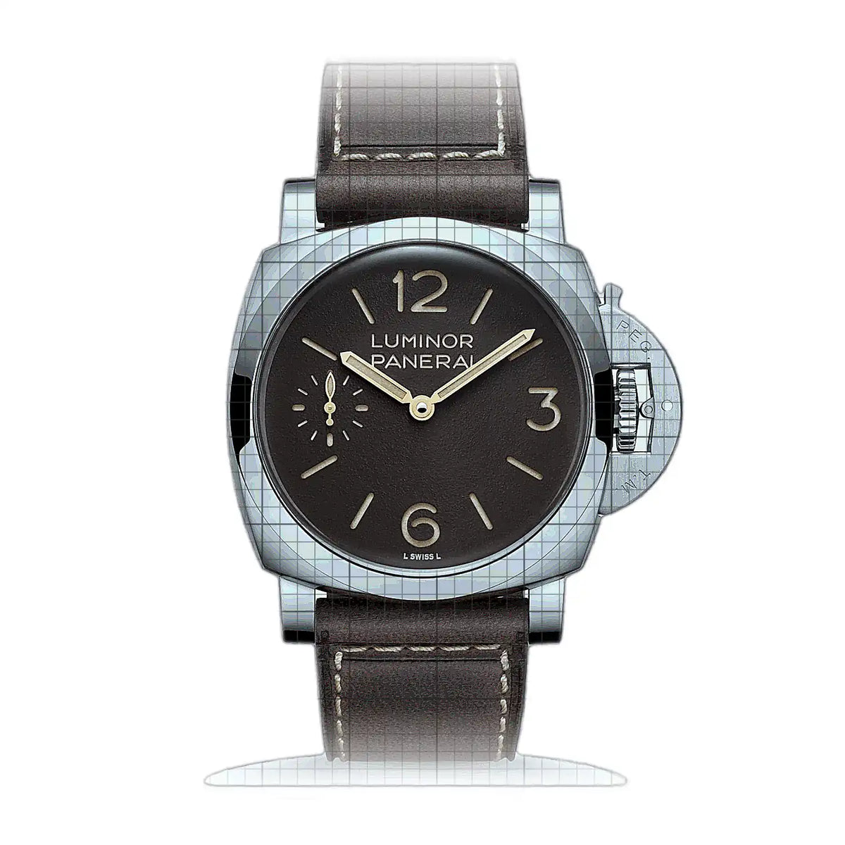 Montre Panerai Luminor PAM01731 Noir Cadran en acier inoxydable, 44 mm