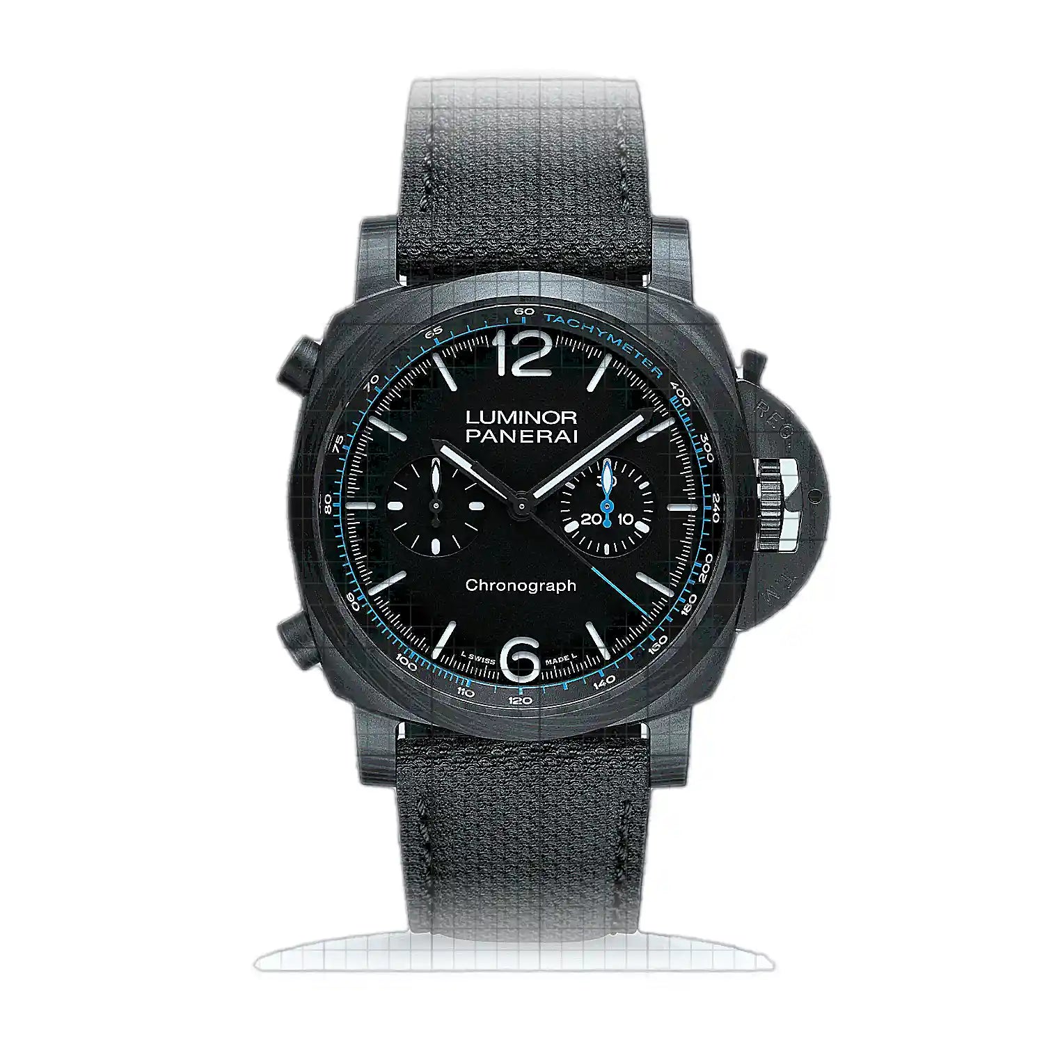 Panerai Luminor Chrono Carbotech™ PA01219 Black Dial Carbon 44mm Watch