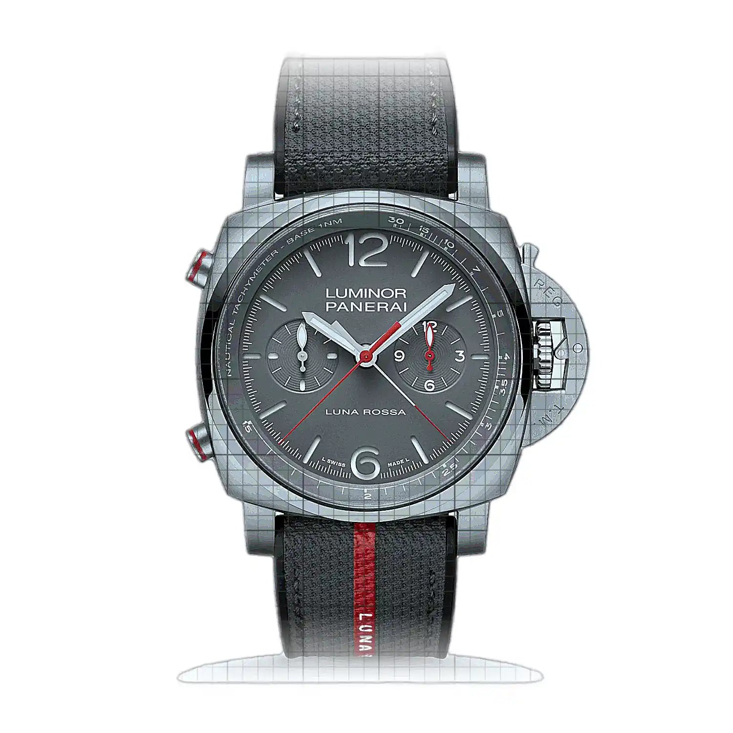 Panerai Luminor Chrono Flyback PA01654 Grey Dial Titanium 44mm Watch