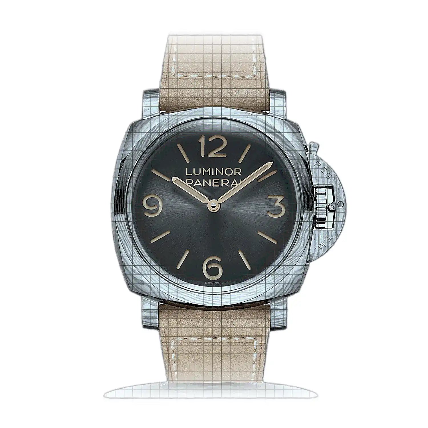 Panerai Luminor Forged Titanium PA01629 Anthracite Dial Titanium 47mm Watch
