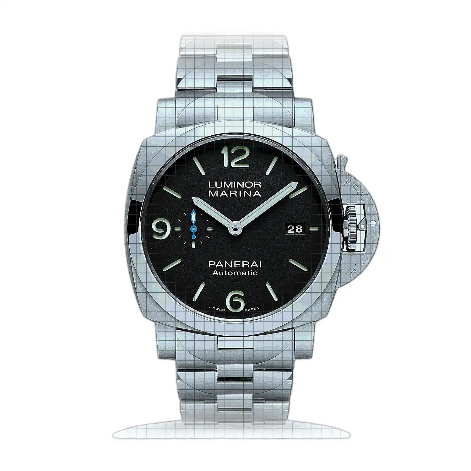 Panerai Luminor Marina PA01562 White Dial Stainless steel 44mm Watch