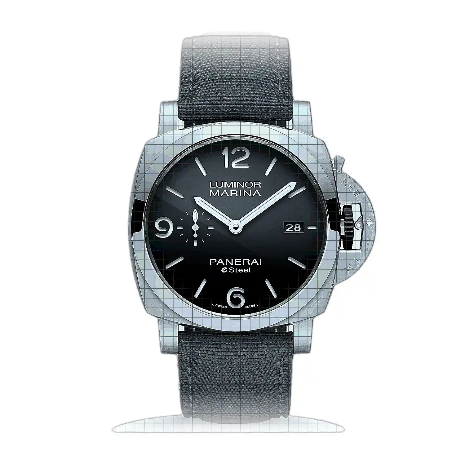 Panerai Luminor Marina ESteel™ Grigio Roccia PA01358 Black Dial Stainless steel 44mm Watch