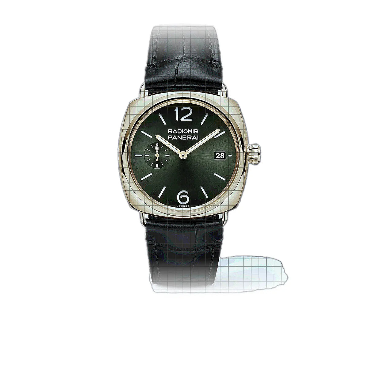 Panerai Radiomir PAM01437 Vert Cadran en or jaune 40mm Montre