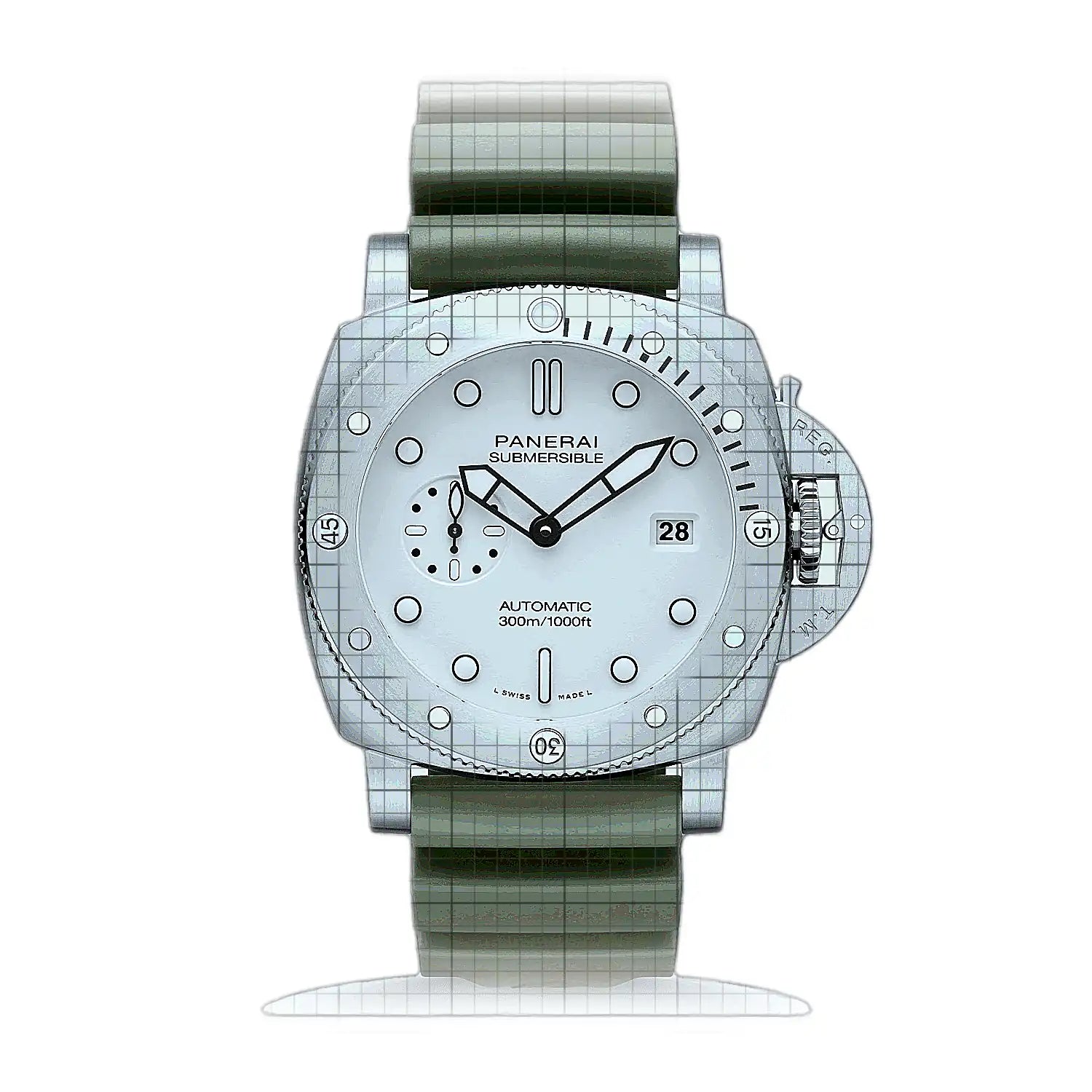 Panerai Submersible QuarantaQuattro Bianco 44mm White