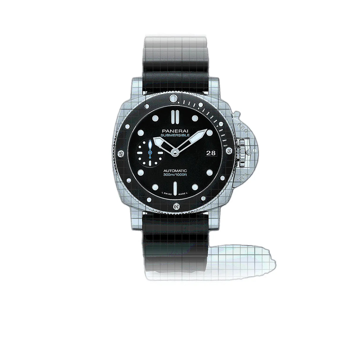 Panerai Submersible PAM02683 Schwarz Zifferblatt Edelstahl 42 mm Uhr