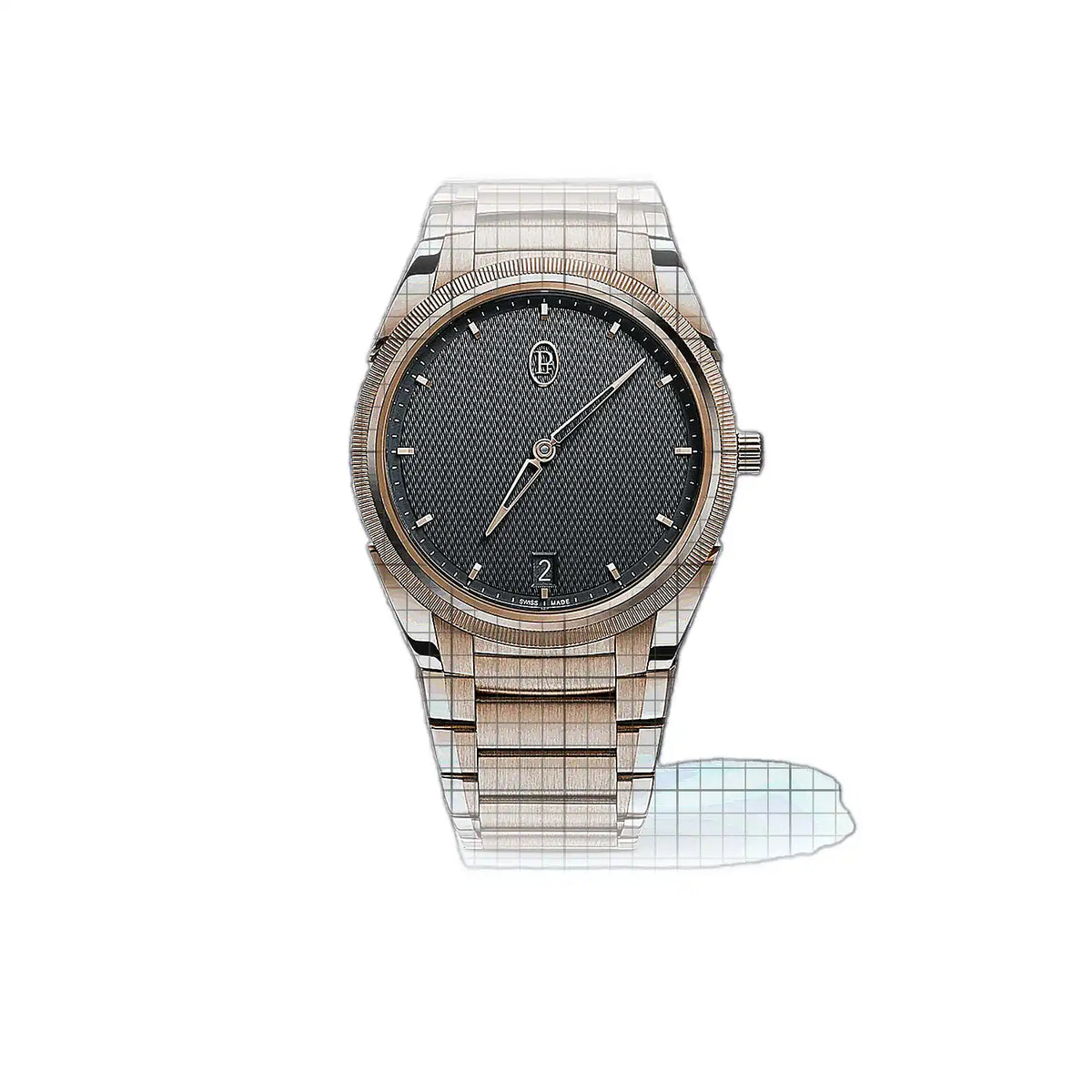 Parmigiani Fleurier Tonda PFC914-2020001-200182 Horloge met grijze wijzerplaat en roségoud 40mm