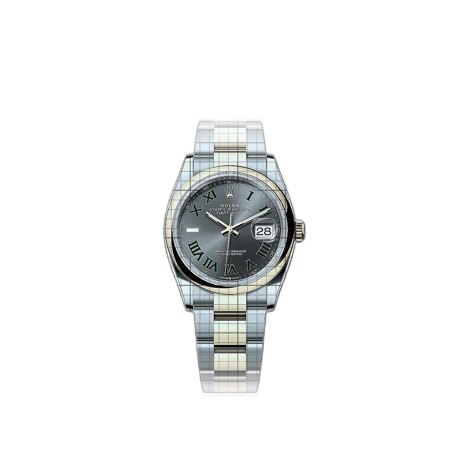 Rolex Datejust 126203-0036 Grey Dial Stainless steel, yellow gold 36mm Watch