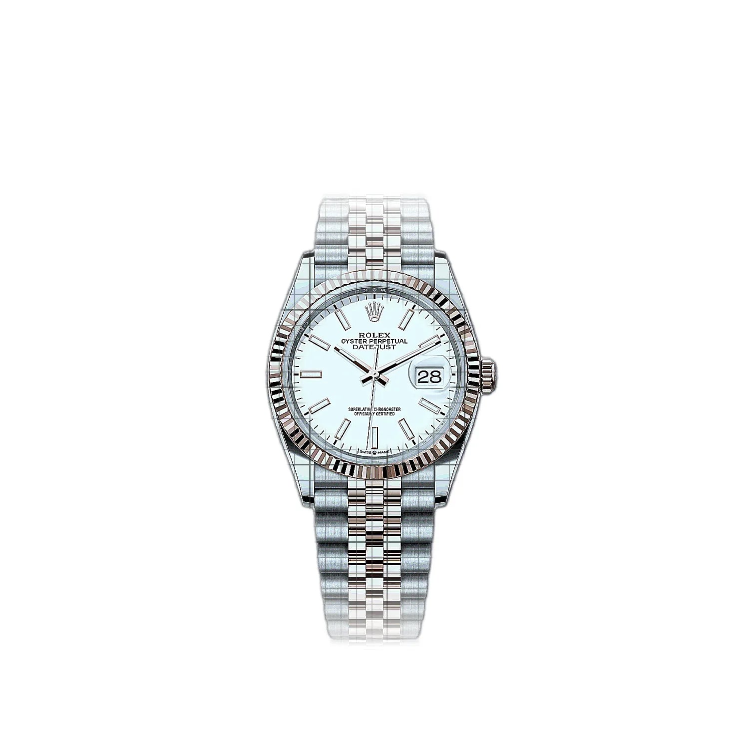 Rolex Datejust 126231-0017 White Dial Stainless steel, rose gold 36mm Watch
