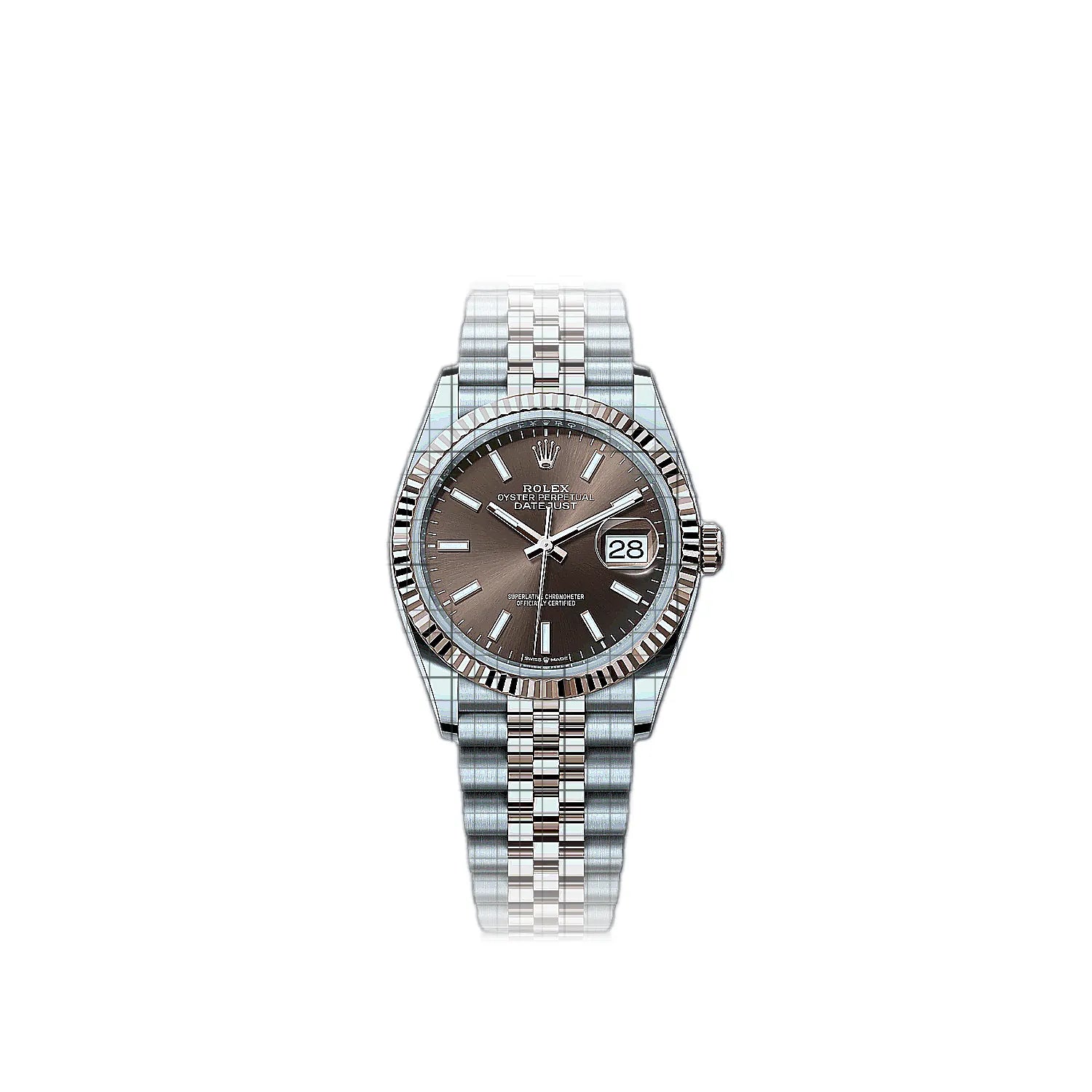 Rolex Datejust 126231-0043 Brown Dial Stainless steel, rose gold 36mm Watch