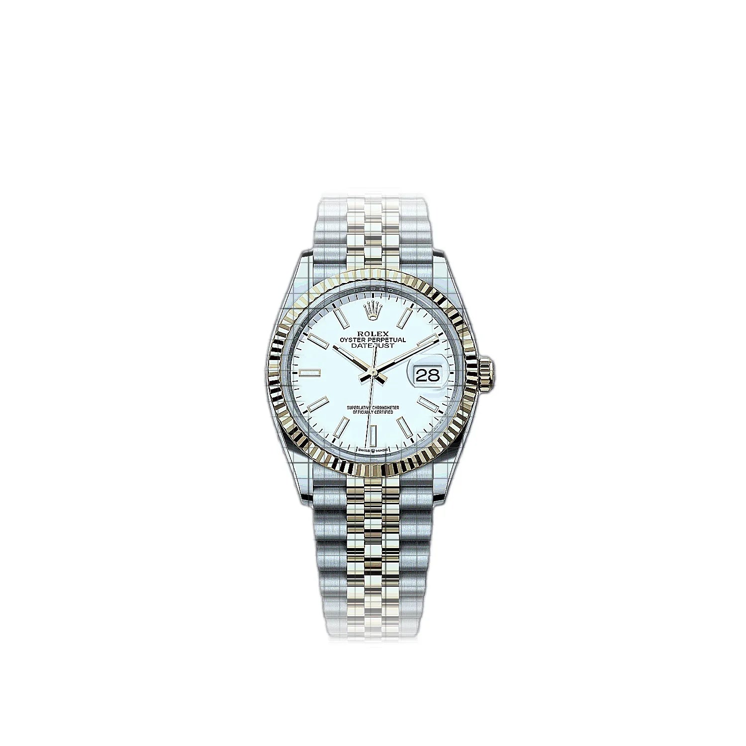 Rolex Datejust 126233-0019 White Dial Stainless steel, yellow gold 36mm Watch