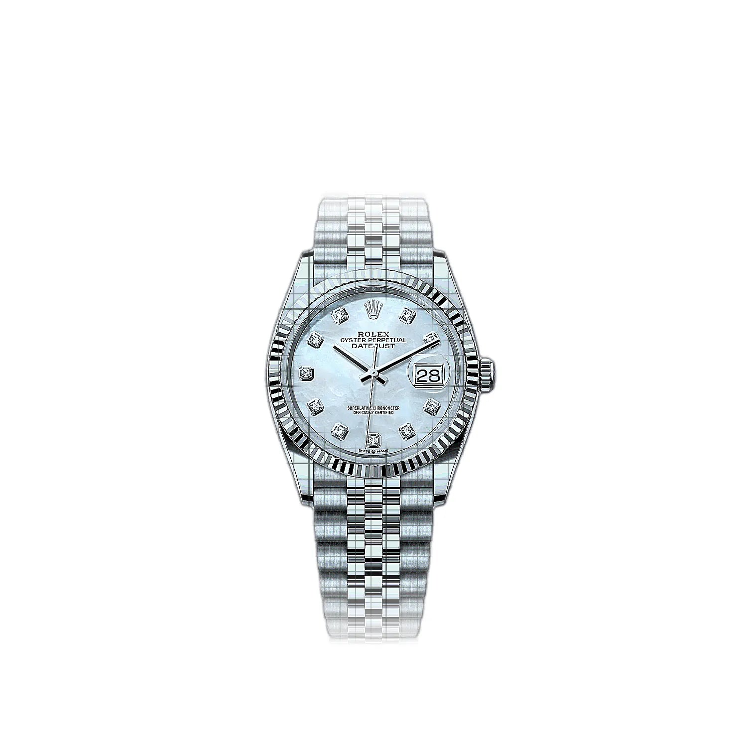 Rolex Datejust White Jubilee 36 mm