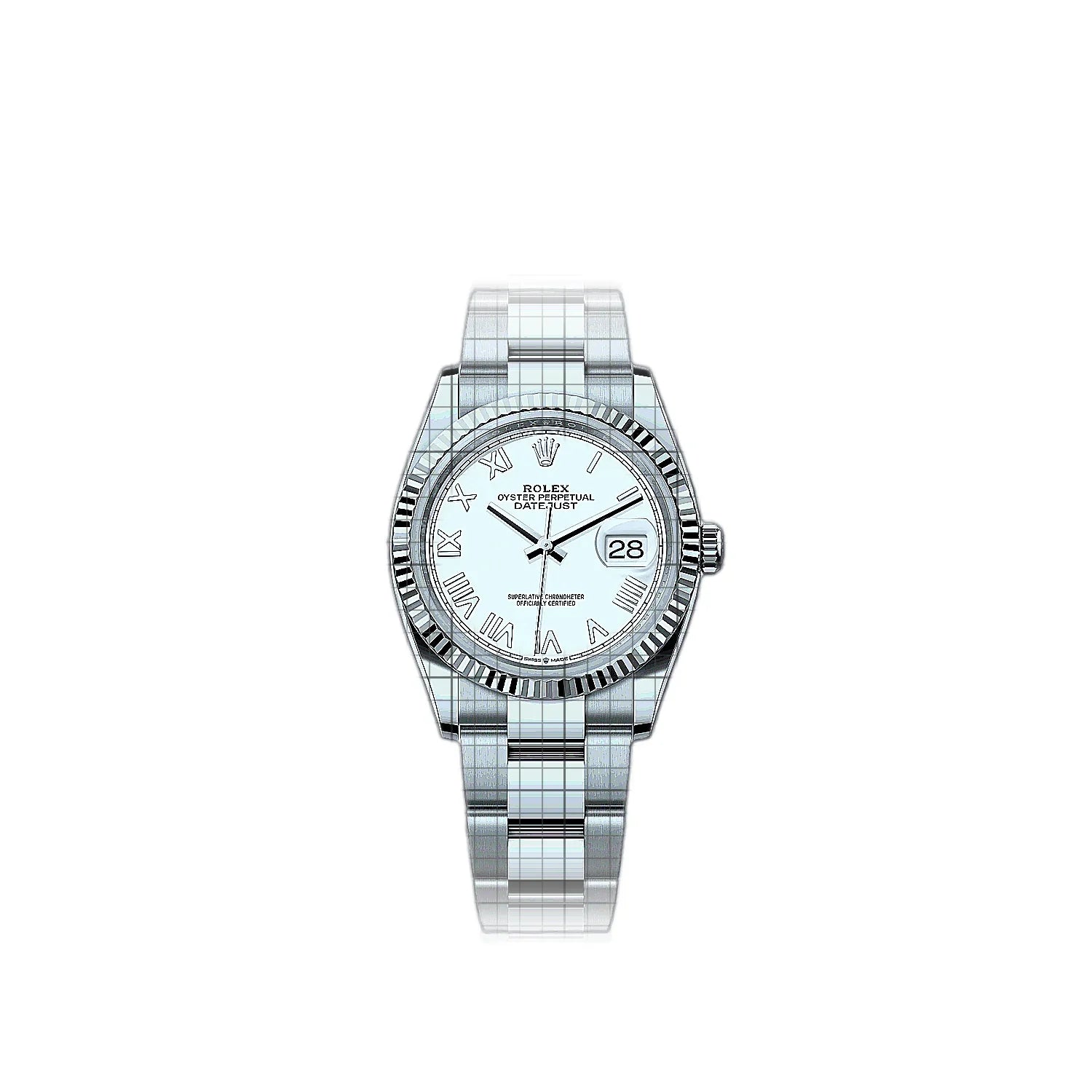 Rolex Datejust White Oyster 36 mm