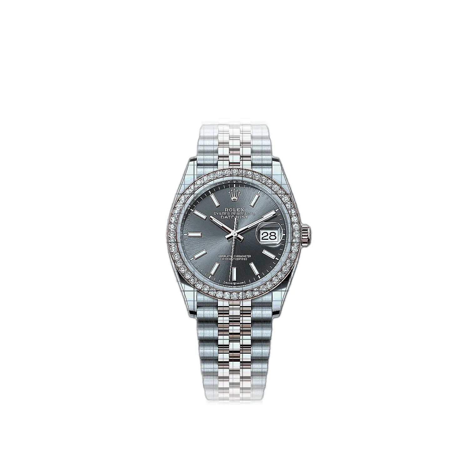 Rolex Datejust 126281rbr-0001 Green Dial Yellow gold 40mm Watch
