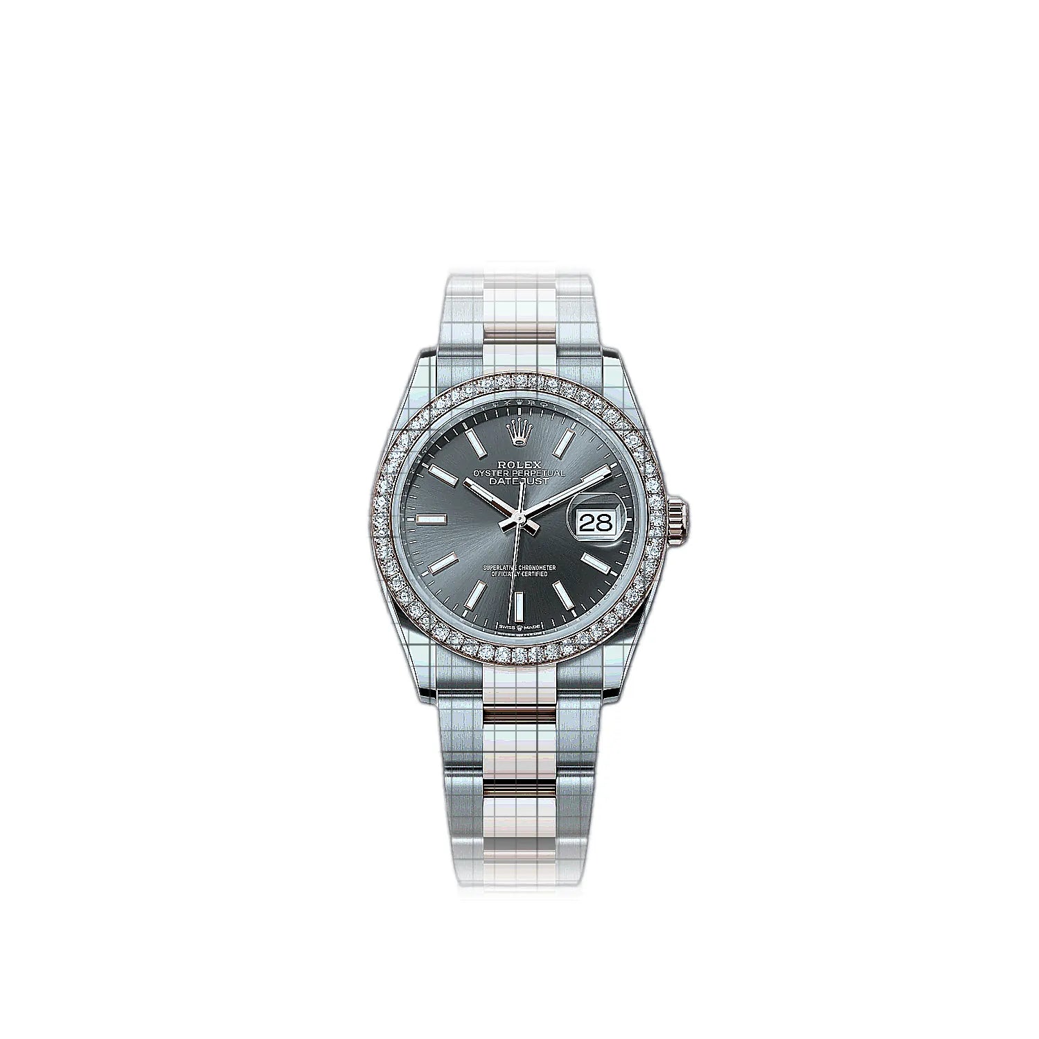 Rolex Datejust 126281rbr-0002 Grey Dial Stainless steel, rose gold 36mm Watch