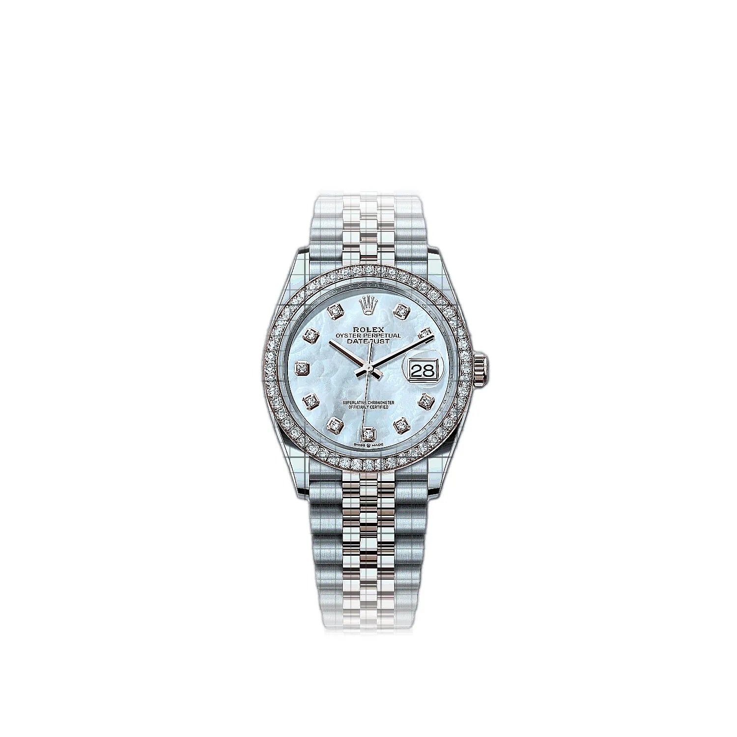 Rolex Datejust 126281rbr-0009 Mother of pearl Dial Stainless steel, rose gold 36mm Watch