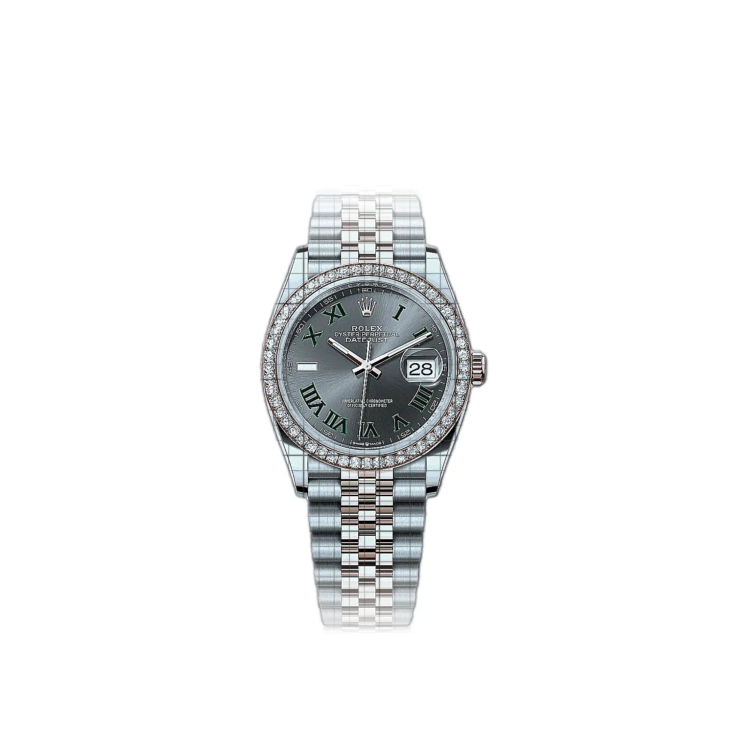 Rolex Datejust 126281rbr-0017 Grey Dial Stainless steel, rose gold 36mm Watch
