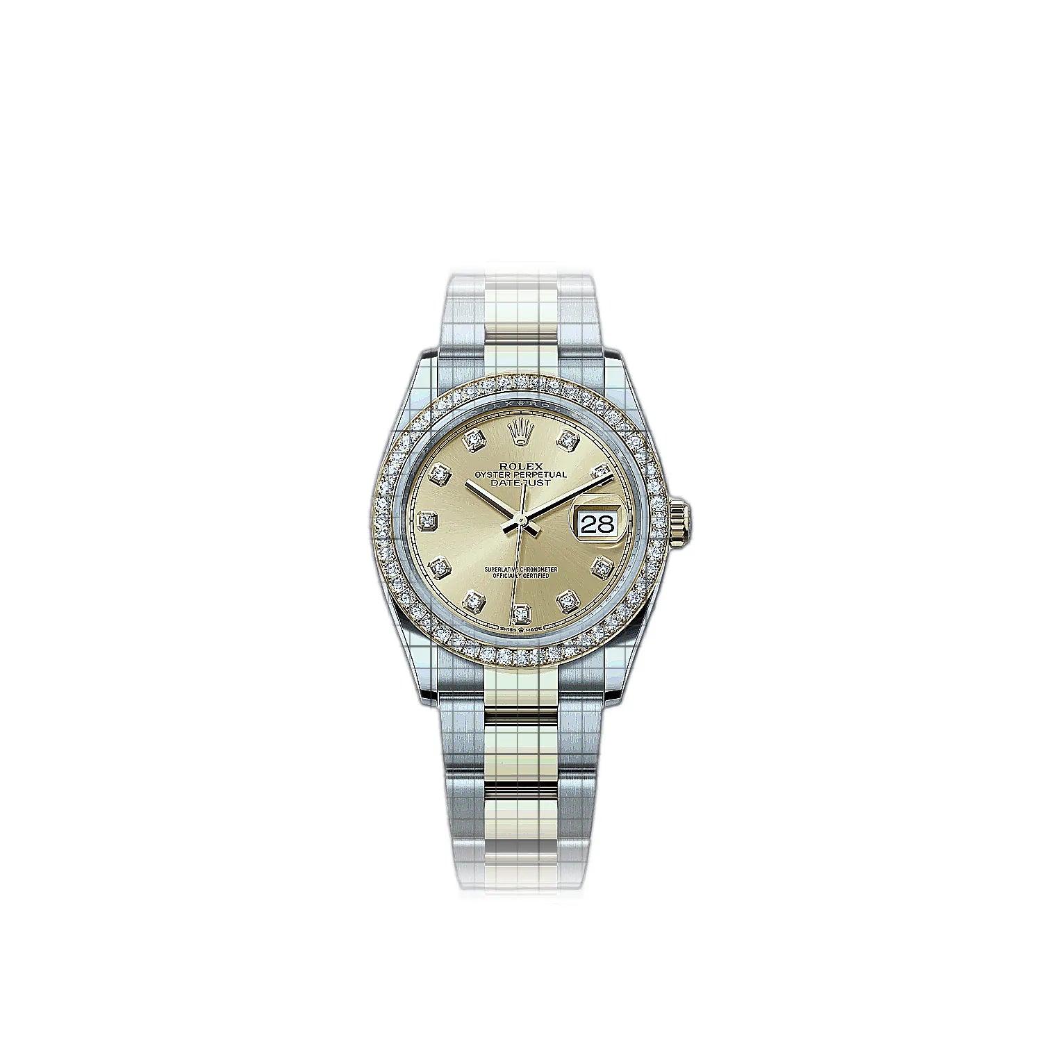 Rolex Datejust 126283rbr-0004 Champagne Dial Stainless steel, yellow gold 36mm Watch