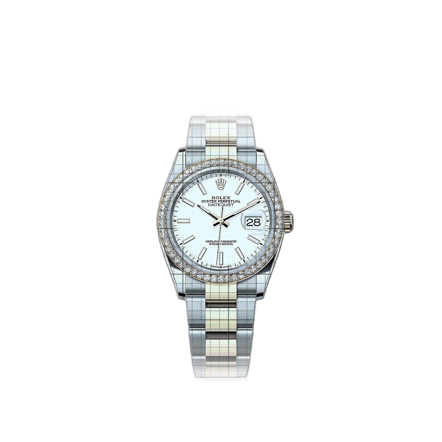 Rolex Datejust 126283rbr-0006 White Dial Stainless steel, yellow gold 36mm Watch