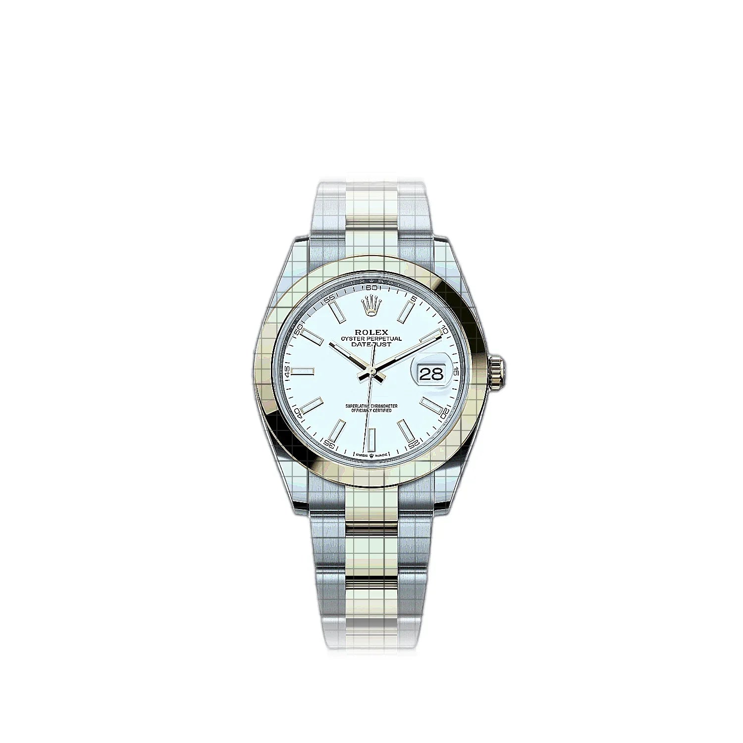 Rolex Datejust 126303-0015 White Dial Stainless steel, yellow gold 41mm Watch