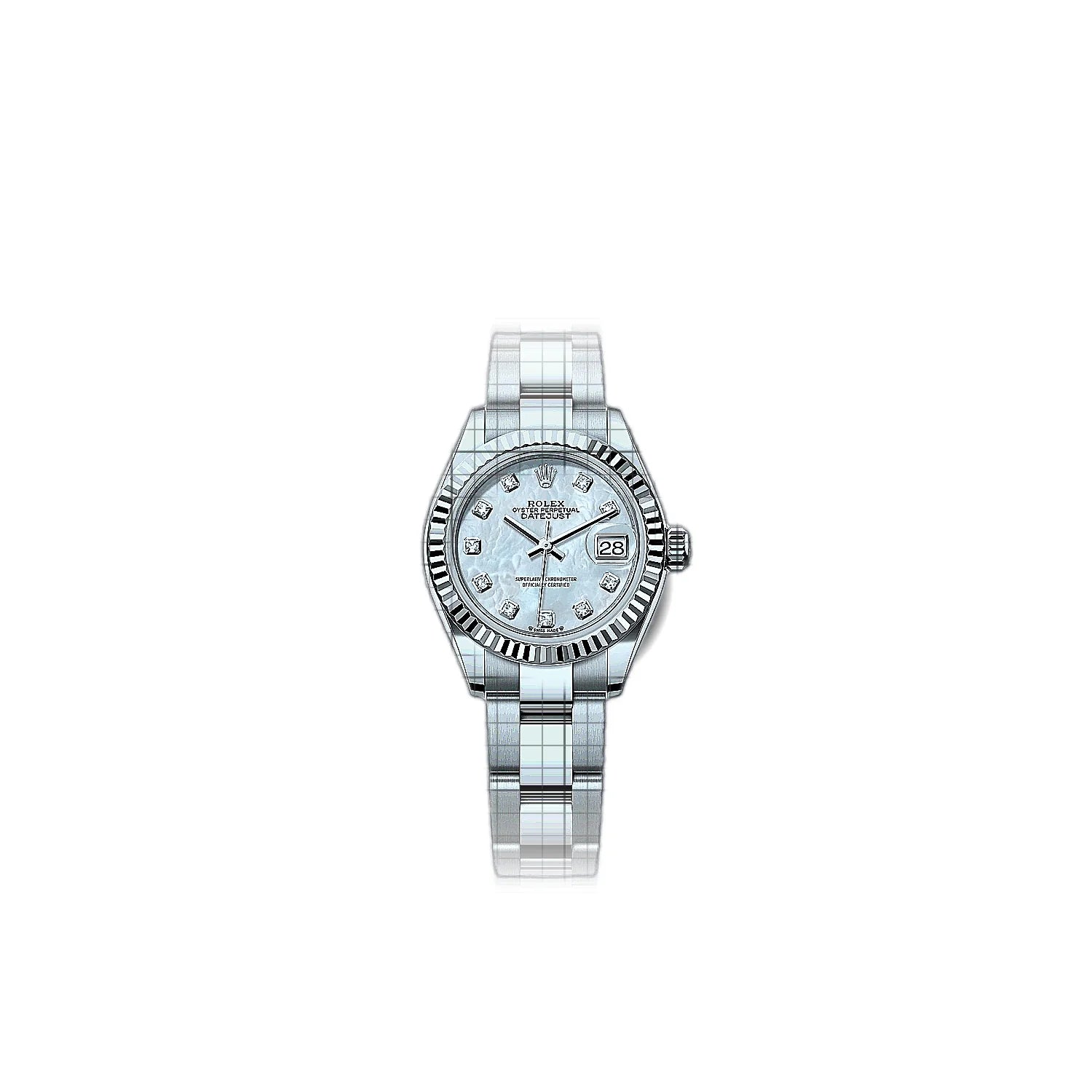 Rolex Lady-Datejust 279174-0010 Mother of pearl Dial Stainless steel, white gold 28mm Watch