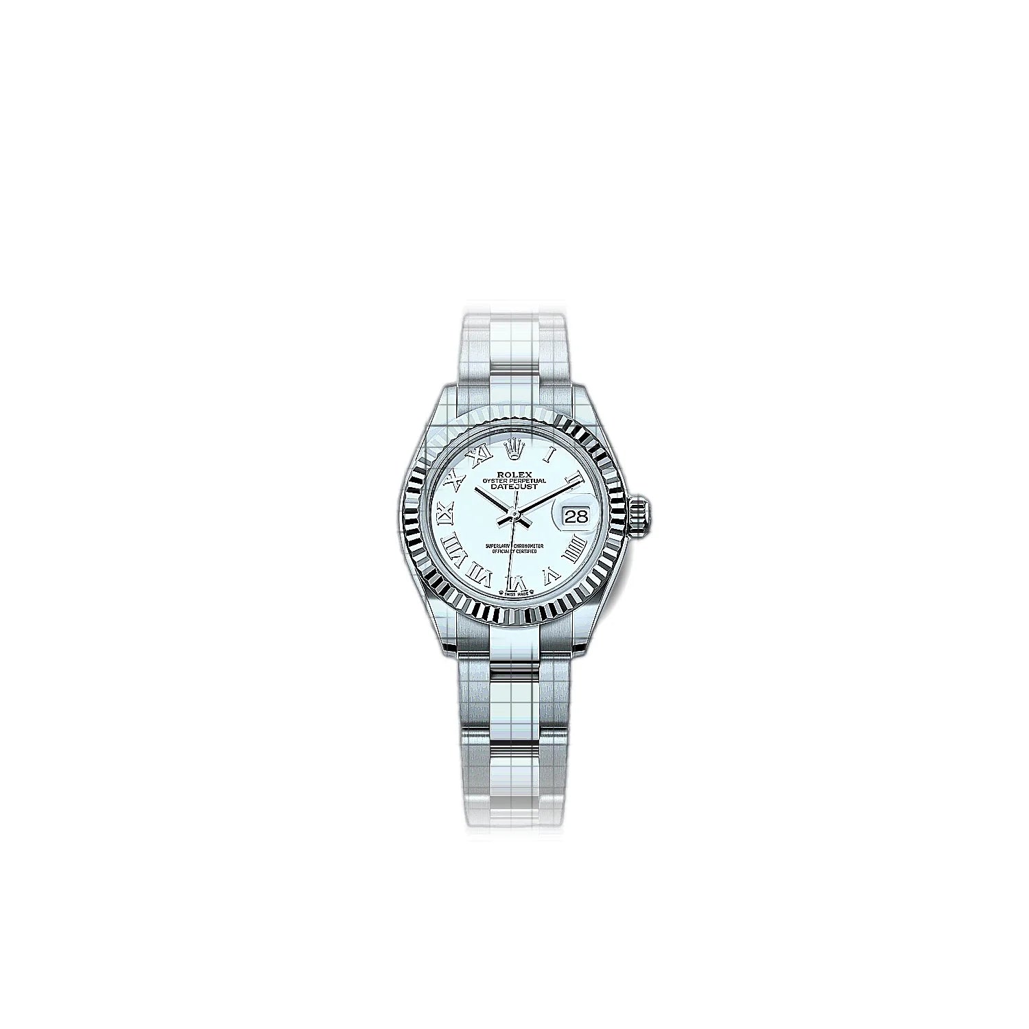 Rolex Lady-Datejust 279174-0020 White Dial Stainless steel, white gold 28mm Watch