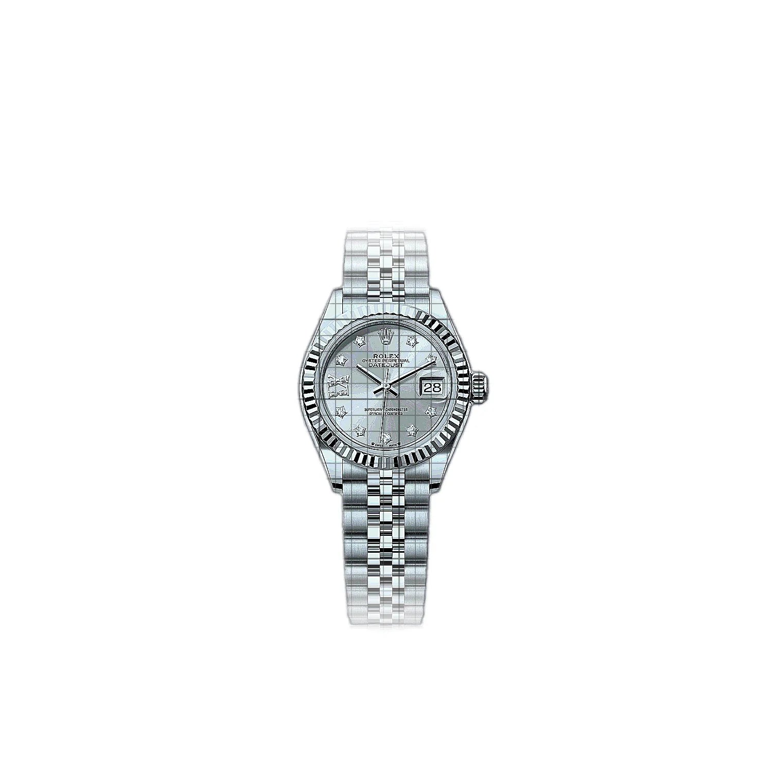 Rolex Lady-Datejust 279174-0021 Silver Dial Stainless steel, white gold 28mm Watch