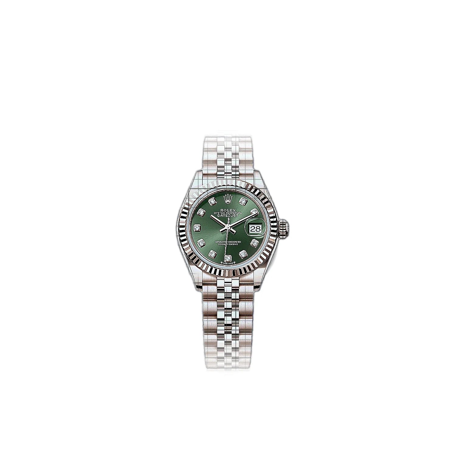 Rolex Lady-Datejust 279175-0013 Green Dial Rose gold 28mm Watch