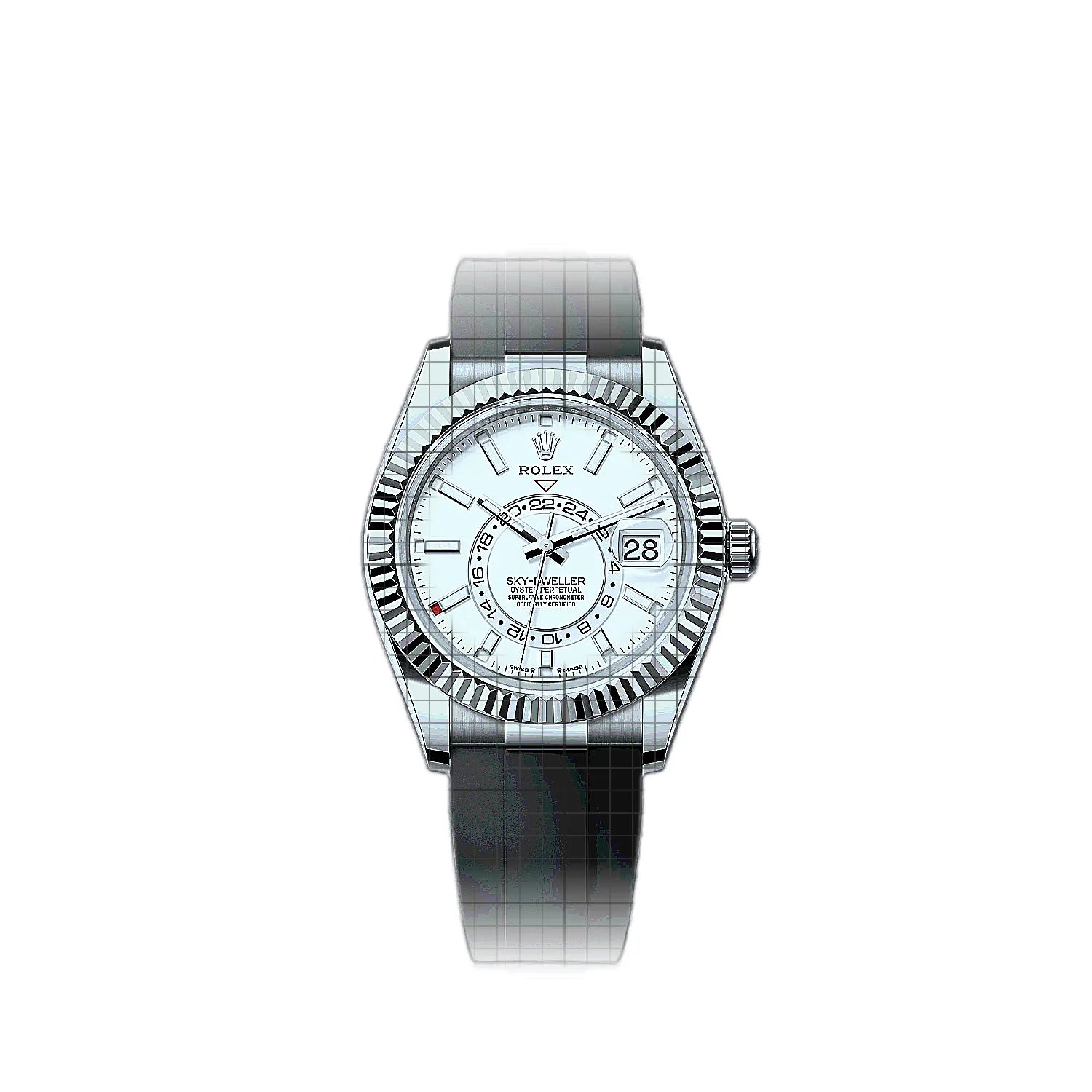 Rolex Sky-Dweller 336239-0003 White Dial White gold 42mm Watch