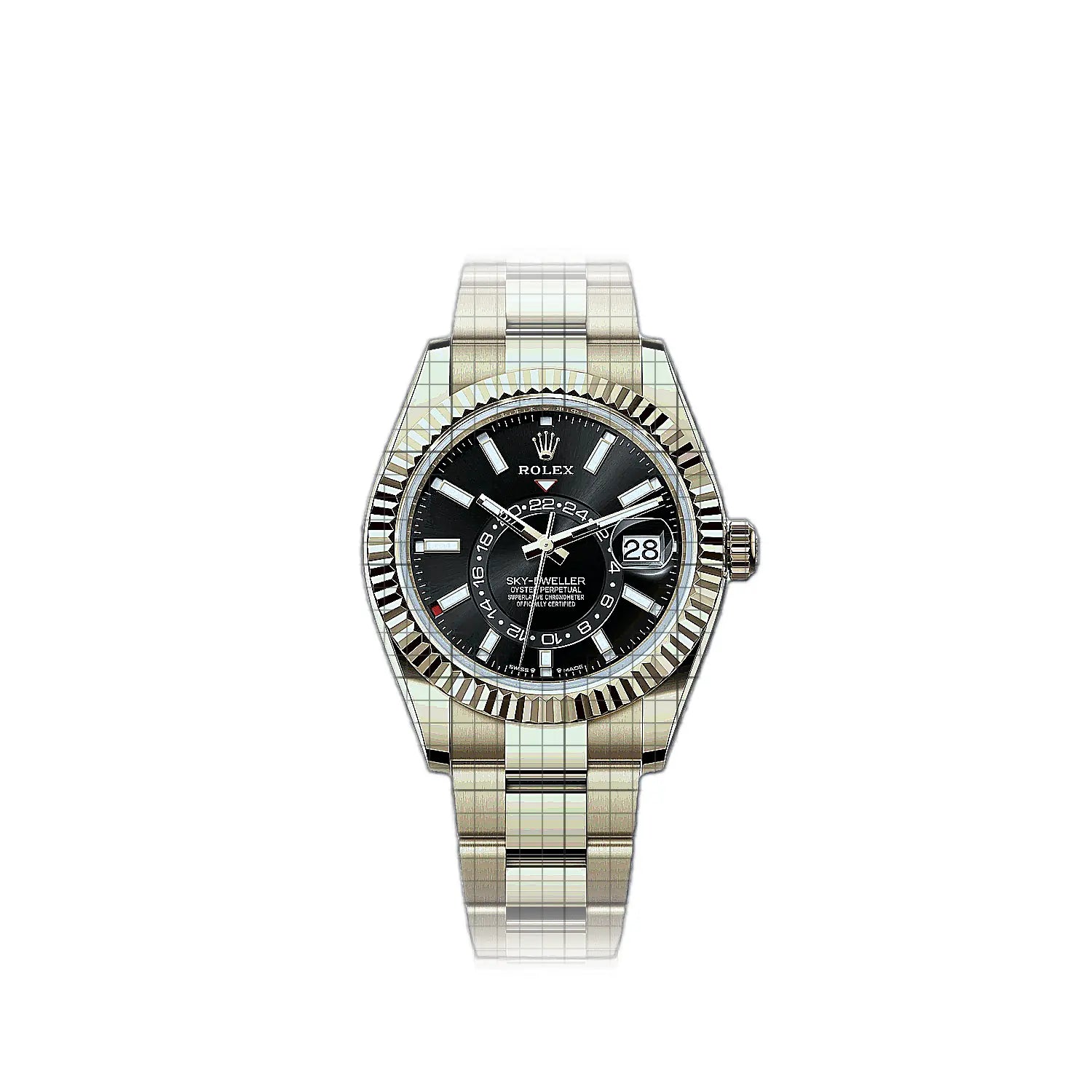Rolex Sky-Dweller 336938-0002 Black Dial Yellow gold 42mm Watch