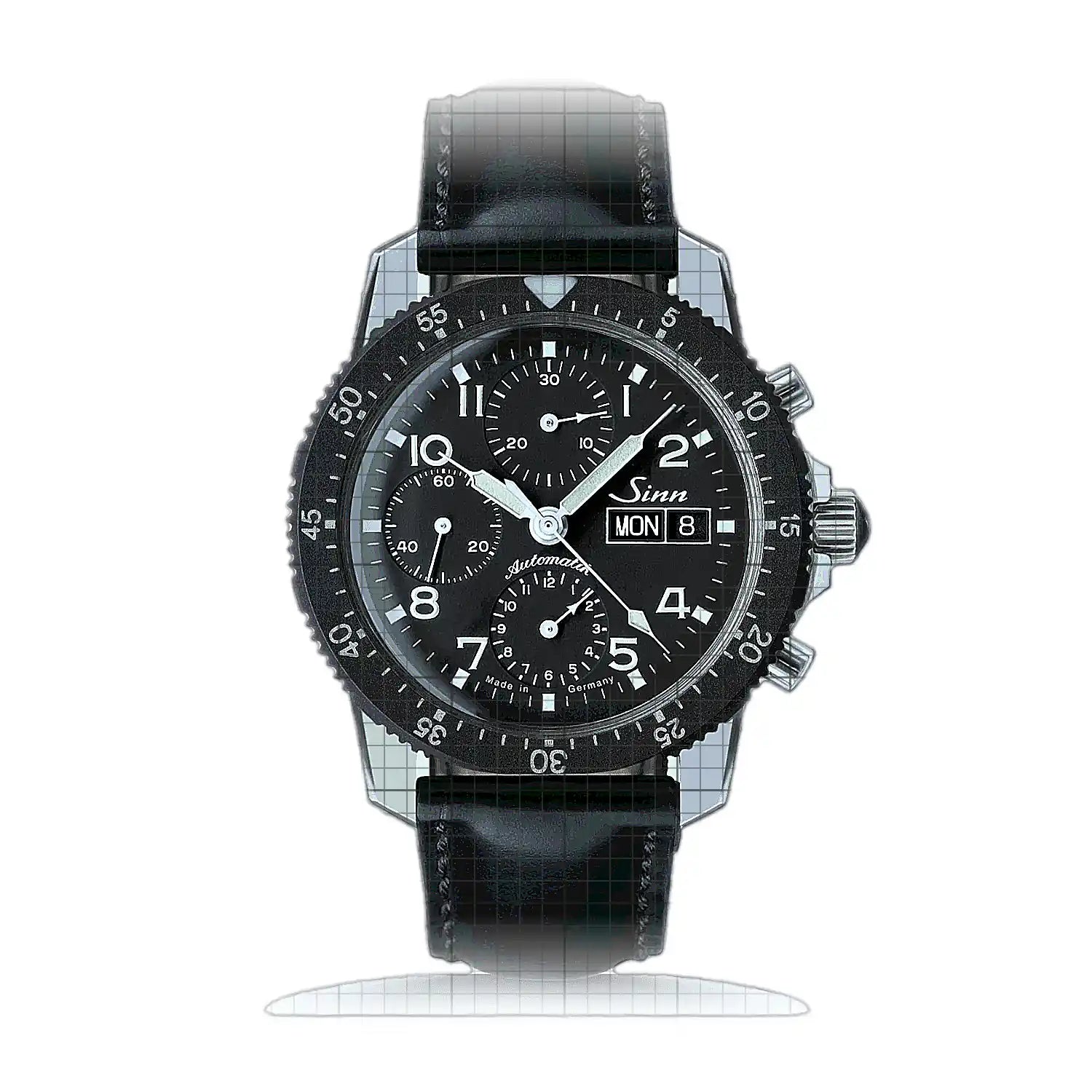 Sinn 103 St – Leather strap Black 103.031L-S Black Dial Stainless steel 41mm Watch